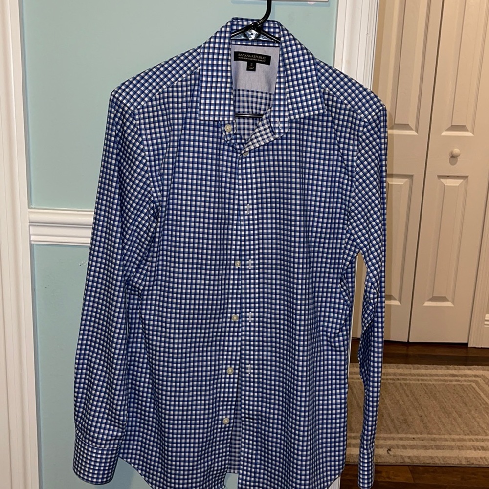 S Non Iron Slim Fit Banana Republic Dress Shirt